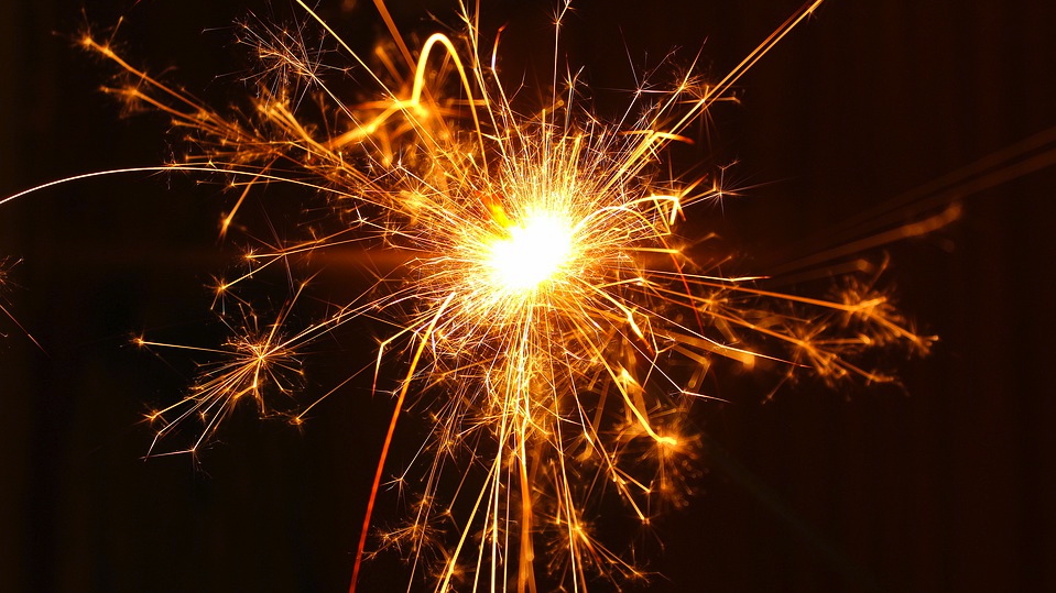 Fireworks spark