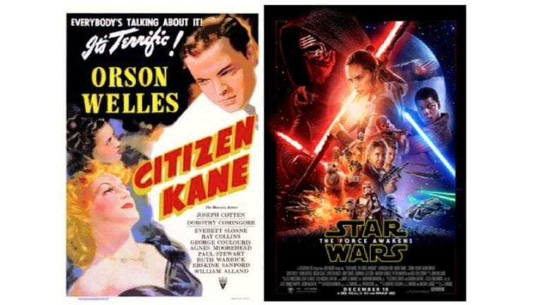 Citizen Kane and Star Wars Posters