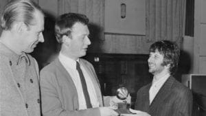 George Martin, Geoff Emerick and Ringo Starr courtesy of Getty Images