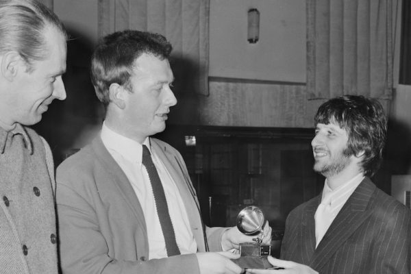 George Martin, Geoff Emerick and Ringo Starr courtesy of Getty Images