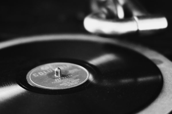 Record on Victrola