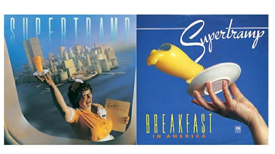 Album and song covers for "Breakfast in America"