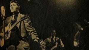 Elvis Presley with Scotty Moore and Bill Black