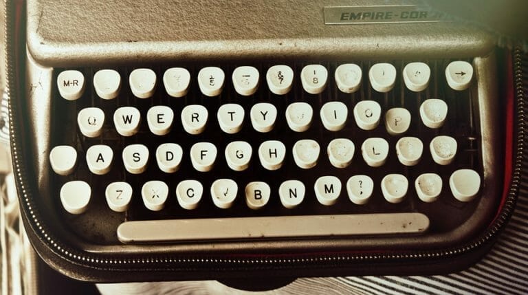 Typewriter keyboard