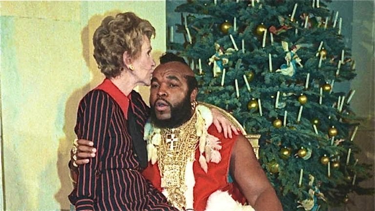 Nancy Reagan and Mr. T