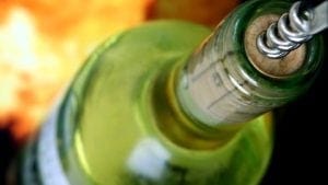 White wine bottle Public Domain