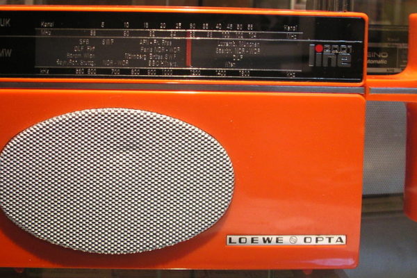 Orange Portable Radio from the 1970s