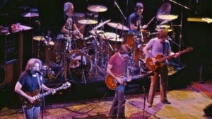 Cropped public domain photo of The Grateful Dead by Chris Stone via Flickr