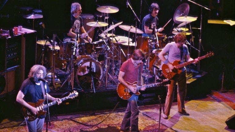 Cropped public domain photo of The Grateful Dead by Chris Stone via Flickr