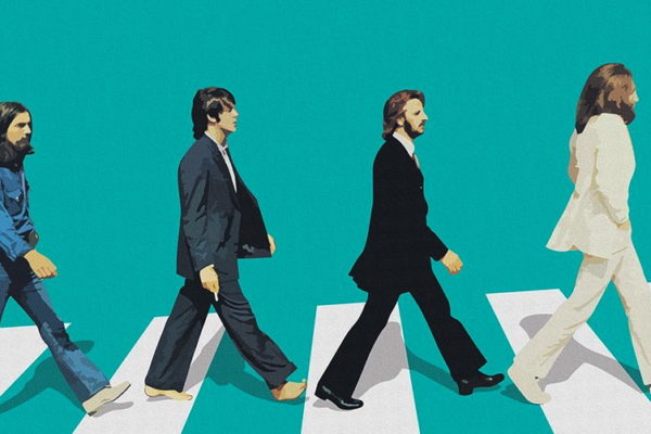 Abbey Road Green Crosswalk Poster