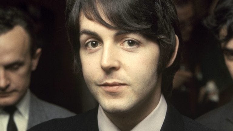 Paul McCartney circa 1968/9 courtesy of Getty Images
